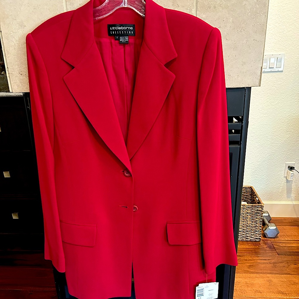 Liz Claiborne Classic Red Suit